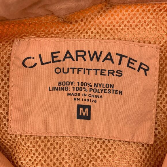 Clearwater Outfitters Fishing Shirt Men's Size M Cantaloupe Short Sleeve Nylon - Picture 7 of 12